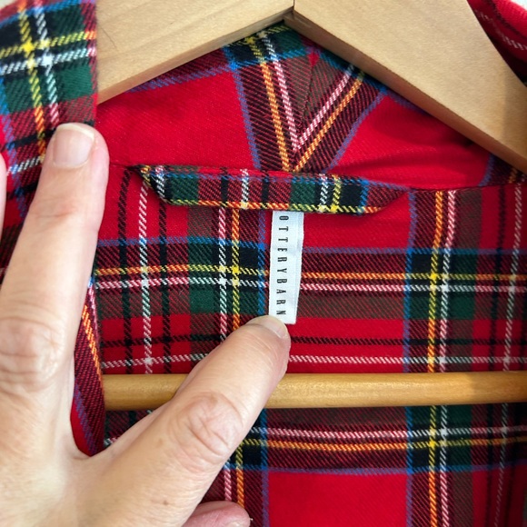 Pottery Barn Red Plaid Robe - Picture 5 of 7